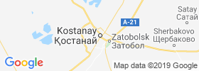 Kostanay map