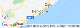 Benidorm map